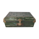Ancient colonial travel trunk
