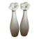Duo de vases soliflores en forme de quille