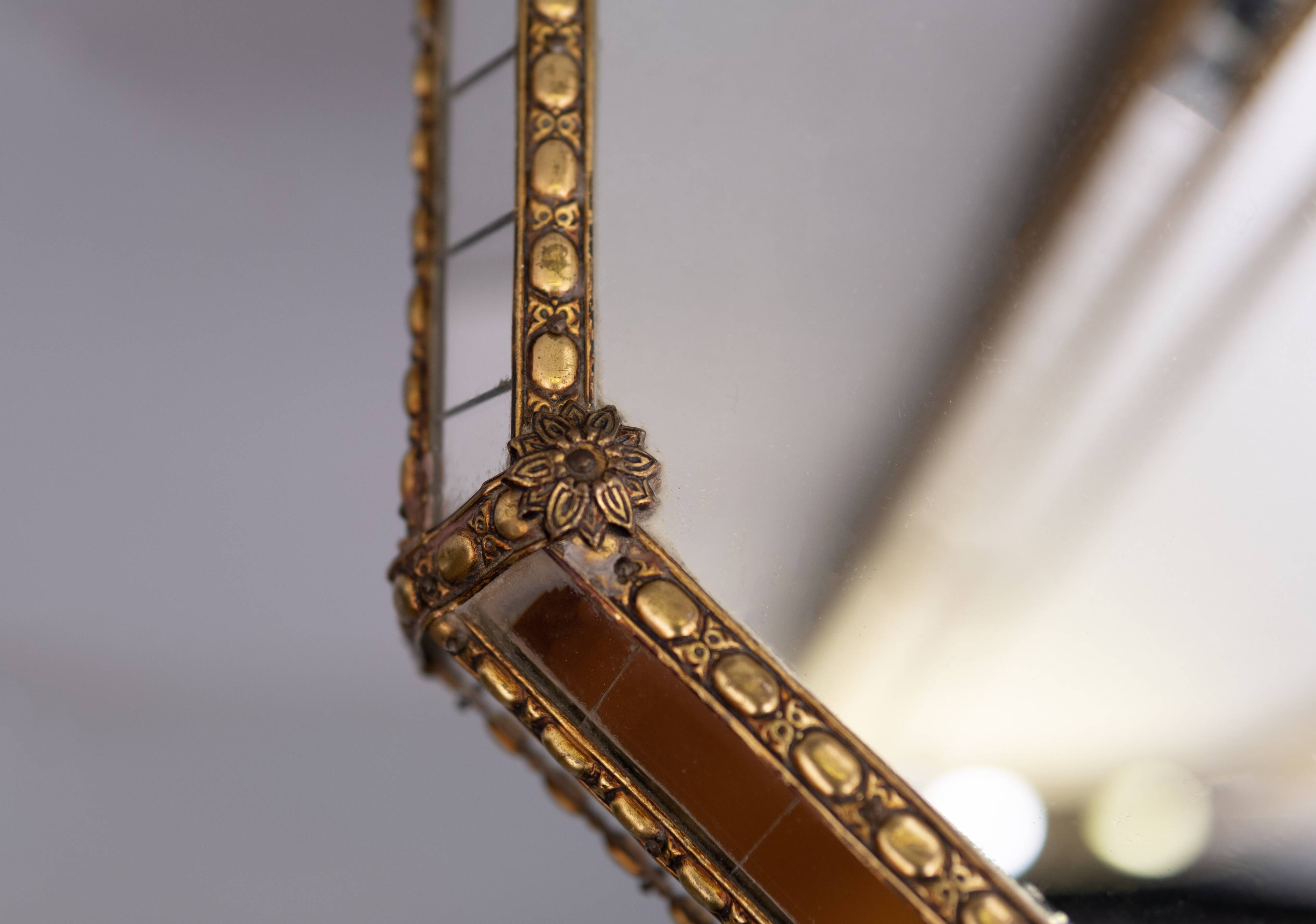 Mosaic Wall Mirror and Console Spain 1970s