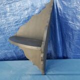 Corner shelf in weathered wood