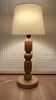 Solid wood lamp scandinavian design 1960.