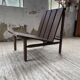 Modernist oak armchair