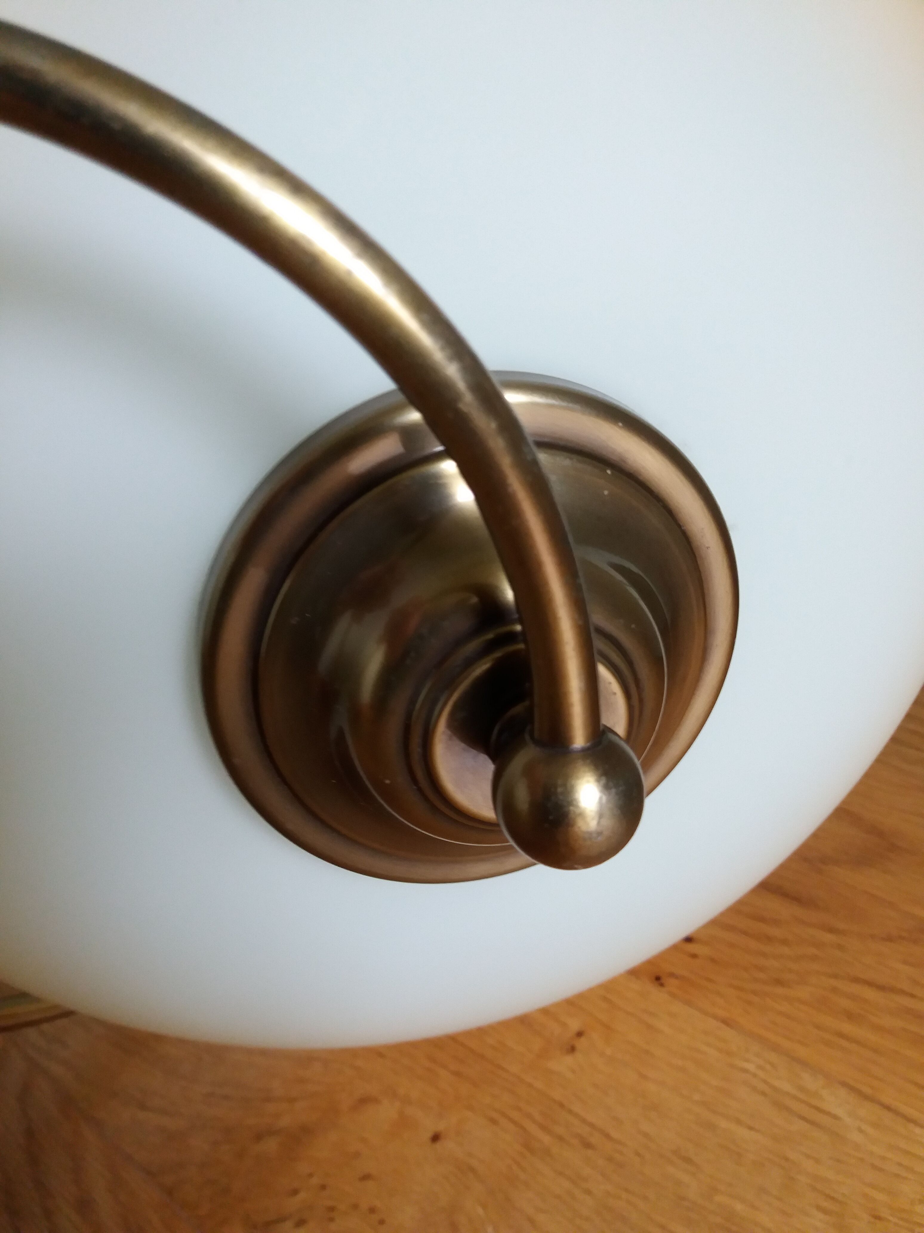 Ceiling lamp suspension brand C.V.L model Cogolin glass and brass