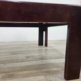 Vintage coffee table by Afra and Tobia Scarpa for Cassina with smoked glass