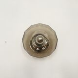 Smoked glass wall lamp or flush light by Hillebrand