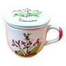 Mug tisanière céramique à décor de floral mug