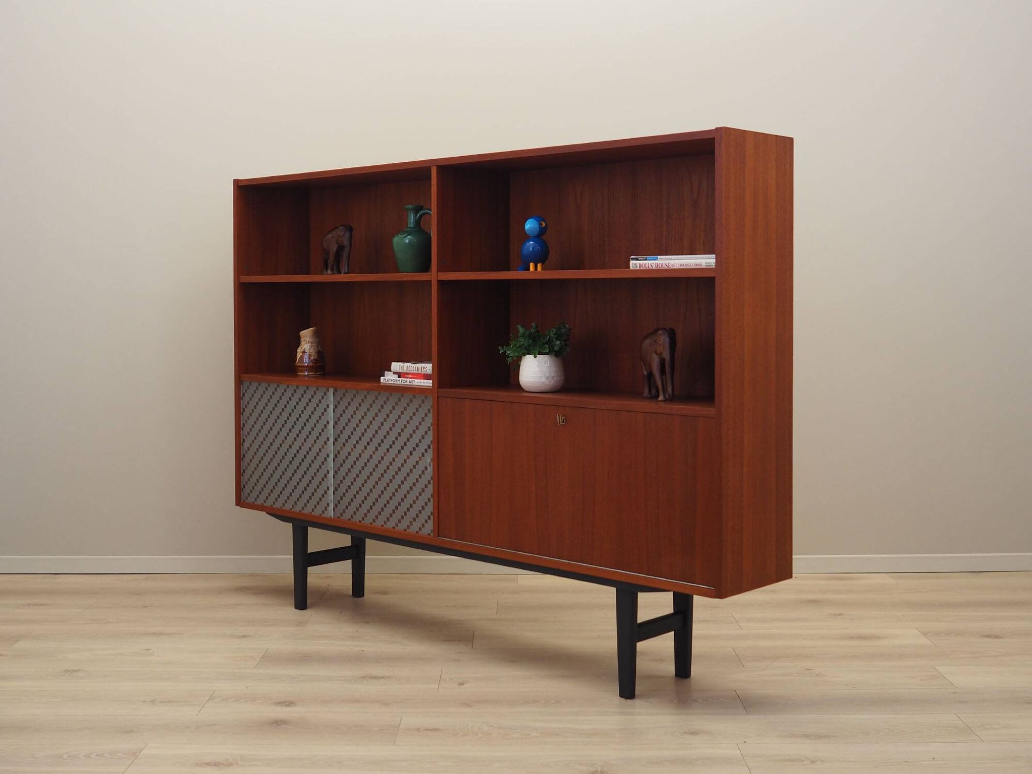 Teak bookcase, Danish design, 1970s, production: Denmark