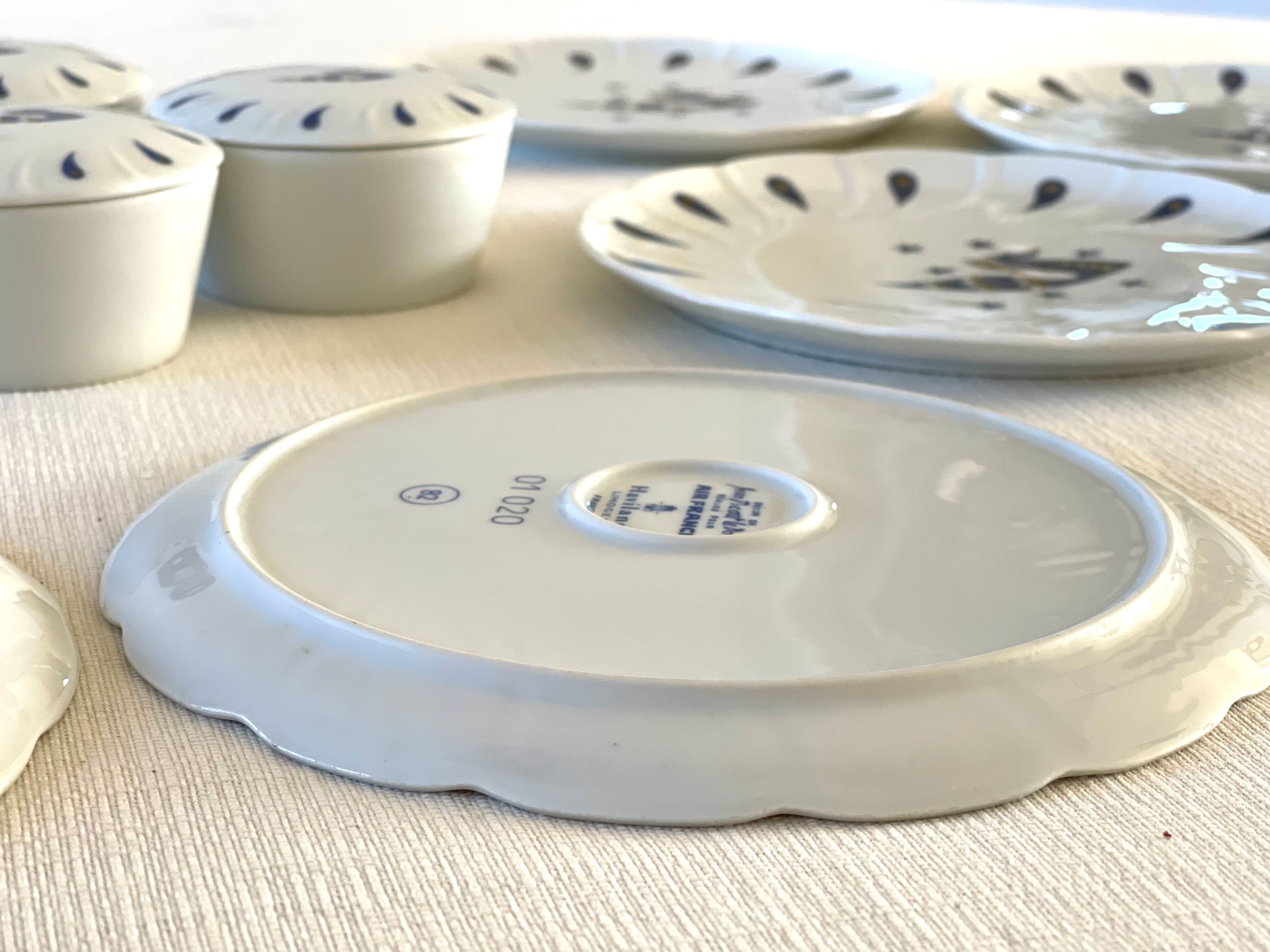 6 Bernardaud plates for Air France