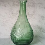 Chiseled glass decanter
