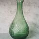 Chiseled glass decanter