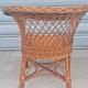 Children's chair in rattan and wicker