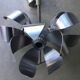 Space-age pendant lamp with 3 stainless steel lights and brushed aluminum adjustable in height - design 1970