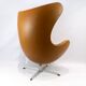The Egg, model 3316 designed by Arne Jacobsen in 1958 and manufactured by Fritz Hansen.