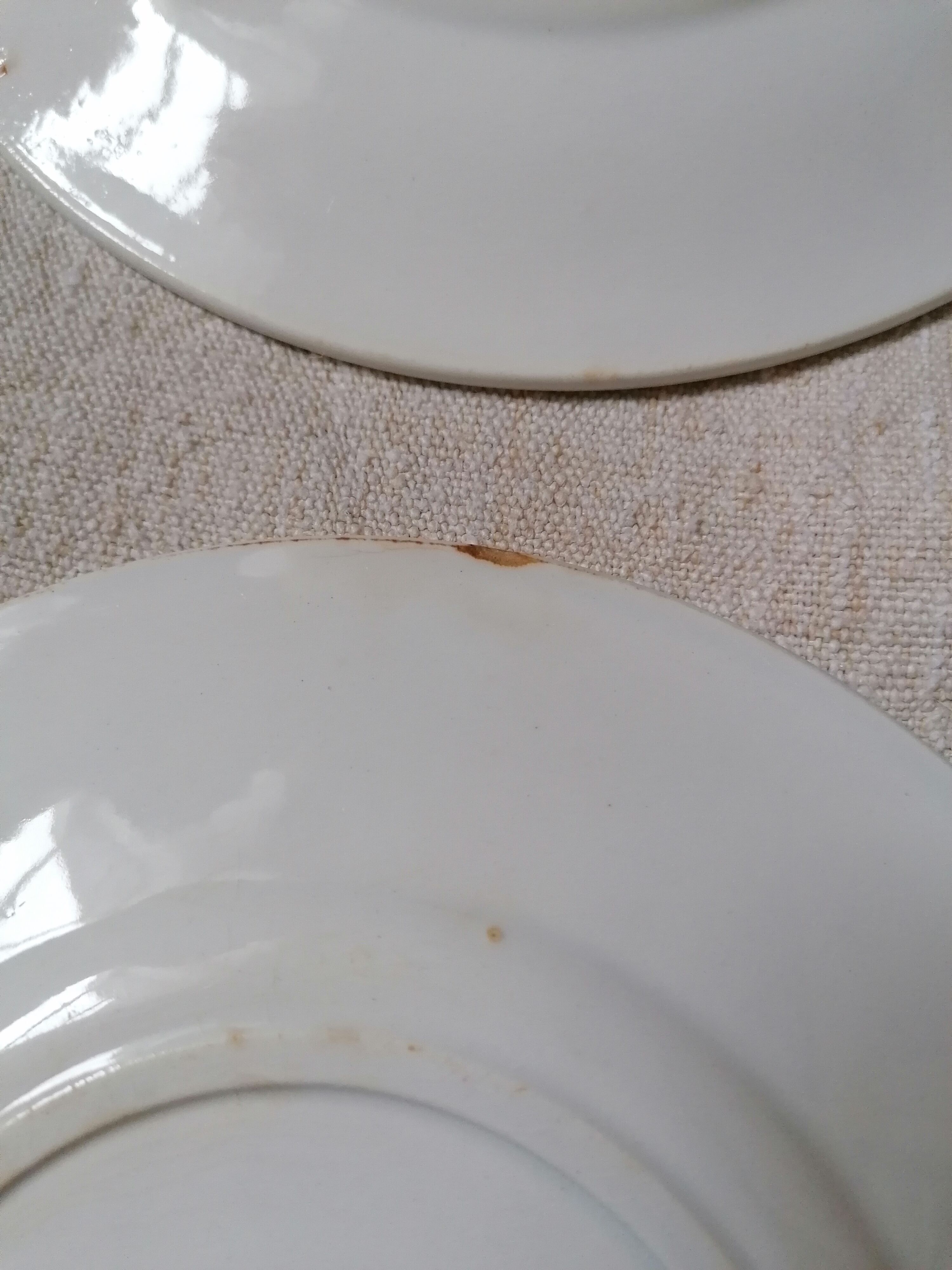 Set of 7 Gien earthenware dessert plates