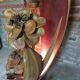 Lampe vintage en feuilles et fleurs de bananier séchées 70