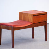 Scandinavian entrance bench, vintage 1960