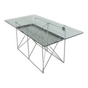 Dining table with folding base by Max Sauze Studio, France, 1970s