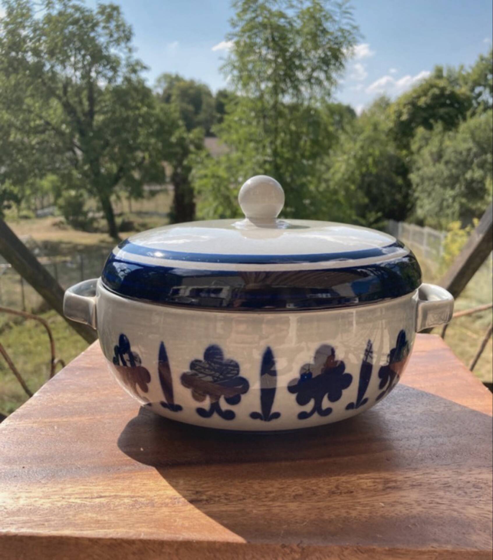 Boch La Louvière Soup Tureen - Baltic