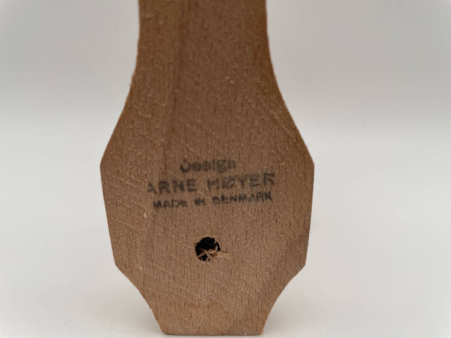 Vintage design wooden candle holder 1970 Arne Hoyer