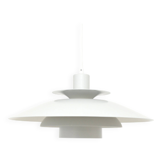 Frandsen grey pendant lamp, Denmark, 1970's