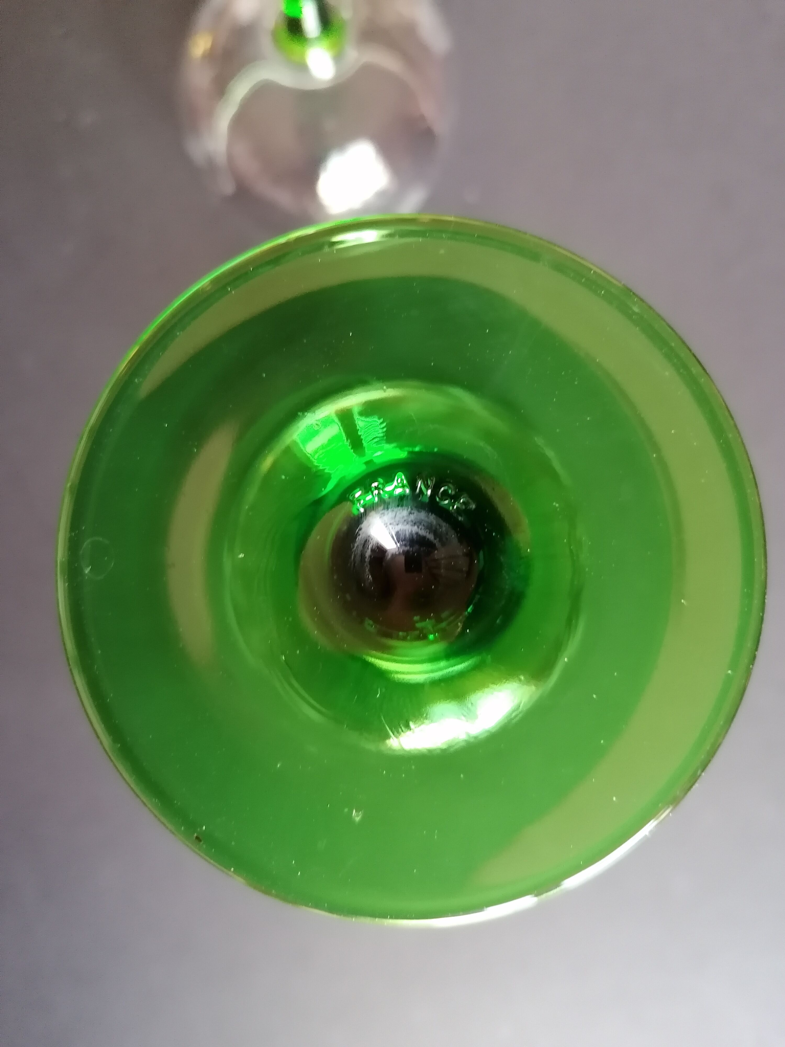 6 glasses of Alsace in chiseled crystal