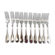 Christofle 10 forks in silver metal model Versailles