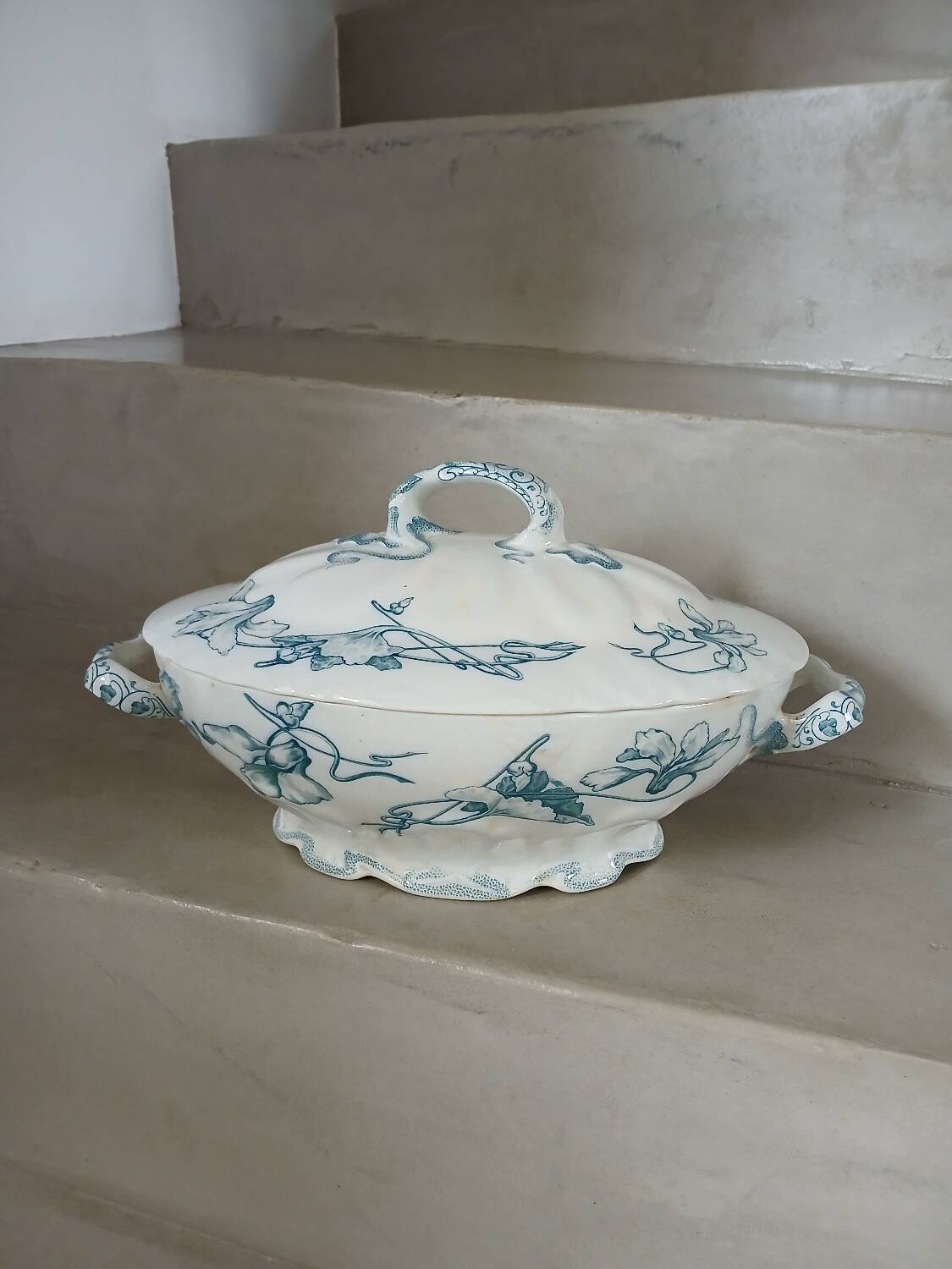 Antique Ironstone Soup Tureen/Vegetable Dish