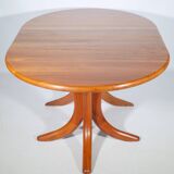 Danish Design Solid Teak Dining Table by Arrebo Möbler, 1960s