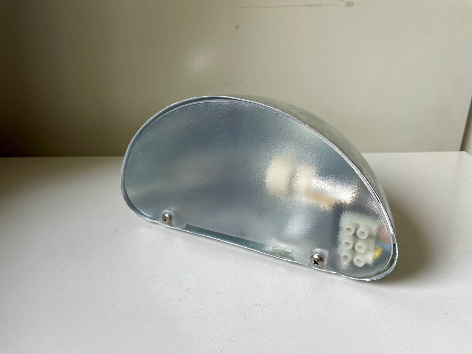 Danish Design Vintage Outdoor Wall Lamp in Galvanized Steel