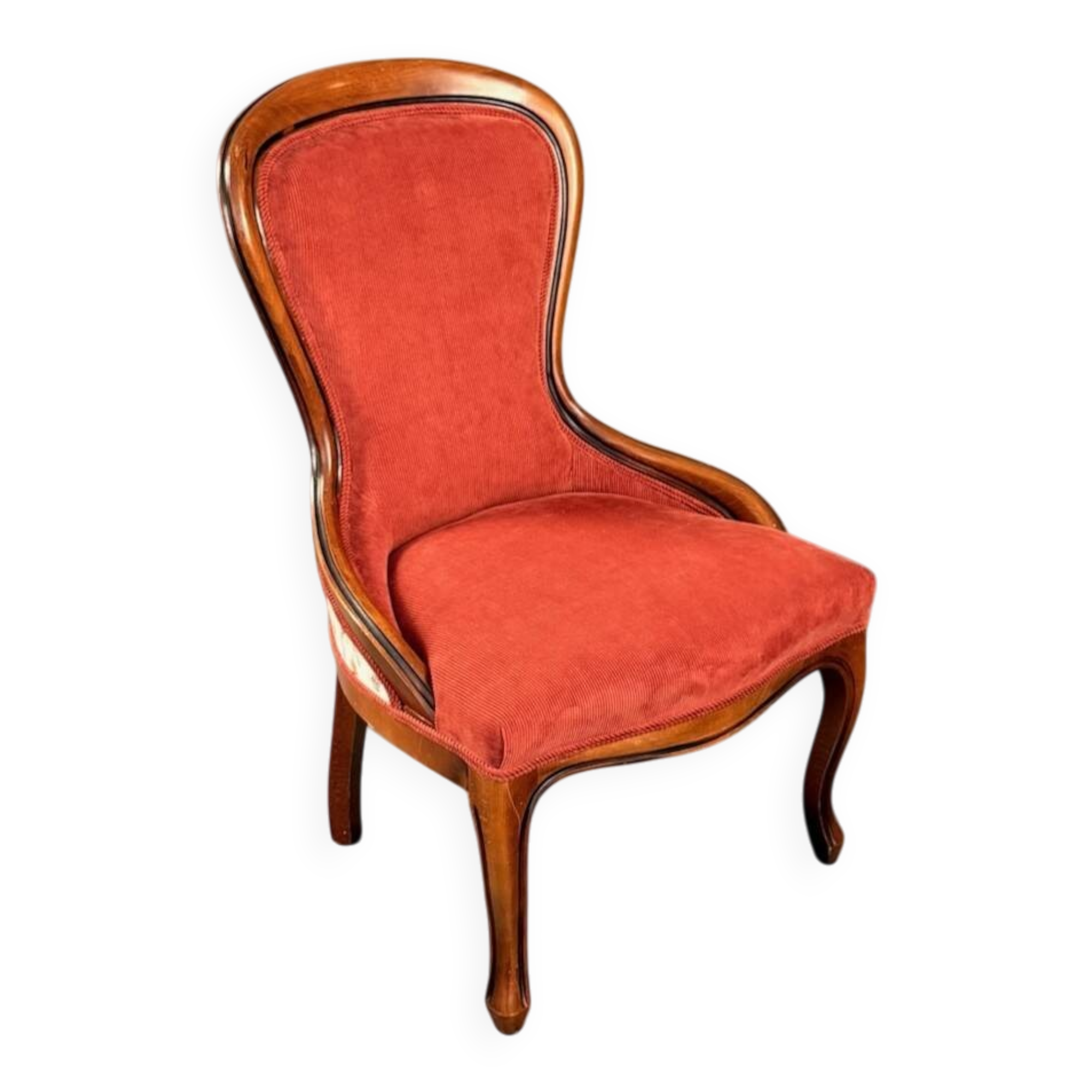Antique armchair, Victorian style, fully restored – Unique piece
