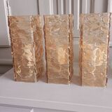 Three 1960s Perspex wall lights