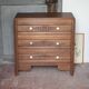 Wooden chest of drawers with 3 drawers, storage furniture, antique furniture, Art Deco.