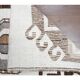 Vintage Turkish Oushak Handmade Wool Cotton White Runner 90x350