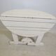 Vintage garden folding table in wood by Triconfort Model Riviera, 1970s