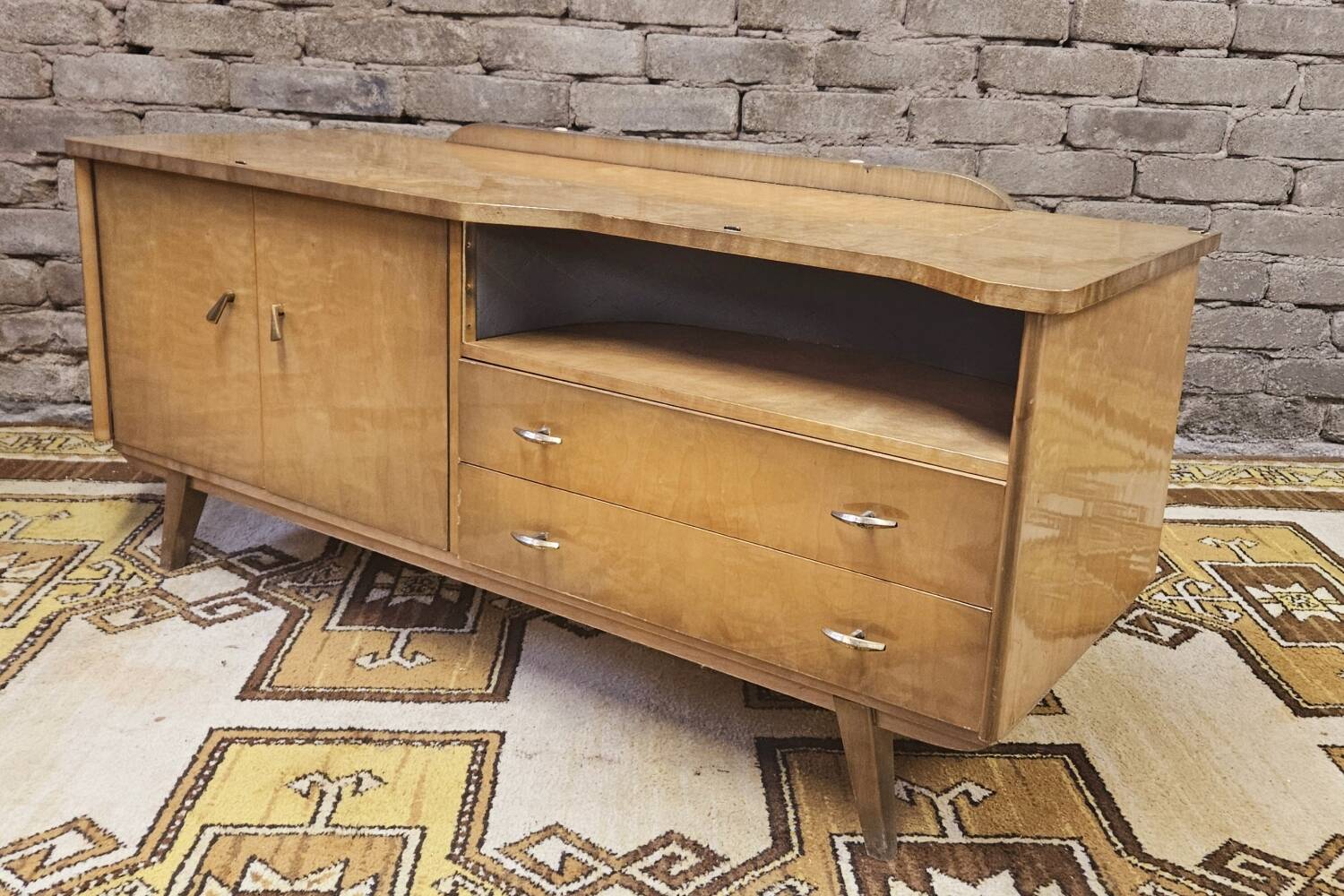 Petite enfilade bois blond vintage