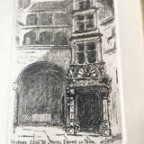 Pair of engraving/etchings signed Delas-Rodet
