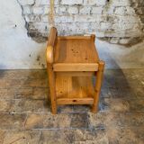 Pair of solid pine nightstands, Circa 1980s