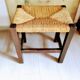 Bedded sitting wooden stool