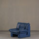 Nicoletti Salotti post-modern leather armchair, Italy 1980s