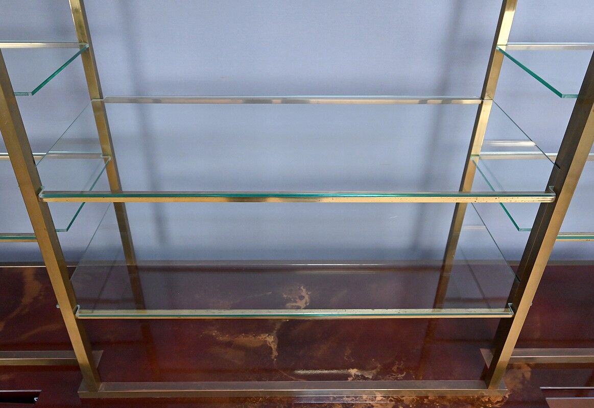 Rare lacquered library attributed to Guy Lefèvre, Maison Jansen – 1970