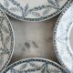 Set of 4 flat plates Creil and Montereau Labrador