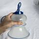 Rare vintage glass suspension light in memphis/ikea style from the 90s.