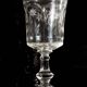 6 engraved antique wine glasses