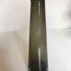 Vase mid century scandinave en verre gris kaki