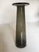 Vase mid century scandinave en verre gris kaki