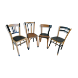 Ensemble chaises bistrot dépareillées