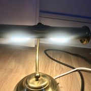 Magnificent antique wall lamp of Notary/Banker/Articulated Piano in brass.