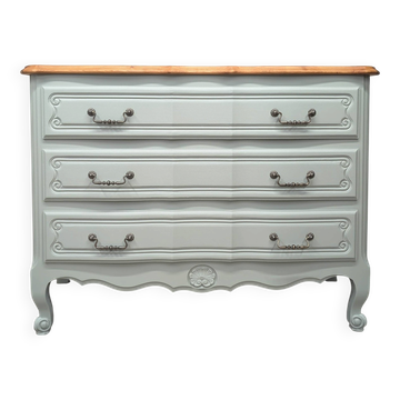 Vintage cherry wood commode refurbished