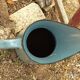 Grand Broc in enamelled sheet blue grey vintage spout + handle