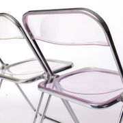 Pair of Vintage Castelli Plia Folding Chairs, 1970s Italy, Original Design